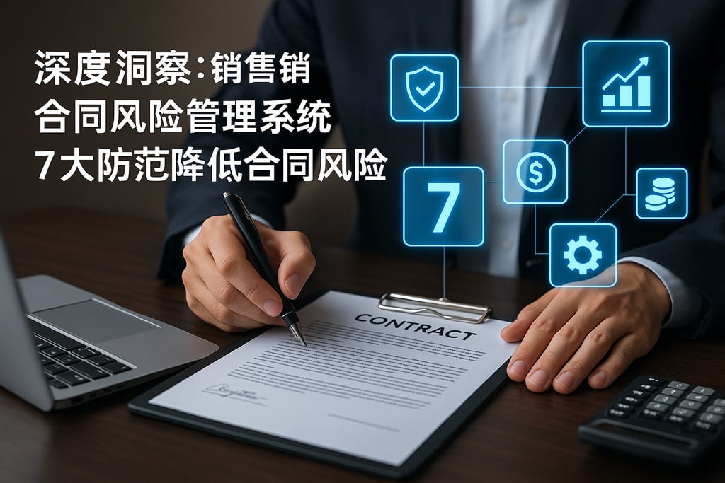 深度洞察：销售销售合同风险管理系统 7 大防范降低合同风险